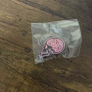 Pink Skull Enamel Pin